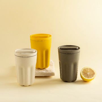 HOLOHOLO Jelly Cup 大果凍雙層保溫杯（240ml／6色） - 櫻花粉