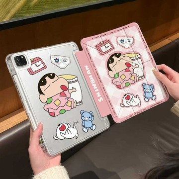 抱枕小新書本式ipad2025款11吋防摔7/8/9代10.2蘋果Air5 10.9平板保護套mini6/7