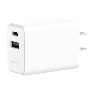 mophie essentials 30W 雙孔電源供應器  白色  1個