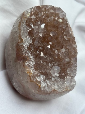 巴西 閃透櫻花粉 彩晶簇 水晶簇 大牙 水晶原礦 擺設 原石 crysta