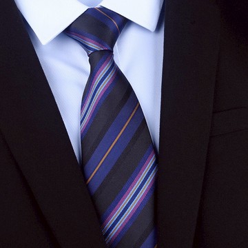 獵尚真絲桑蠶絲領帶男條紋正裝商務手打款新郎領帶西裝襯衣結婚