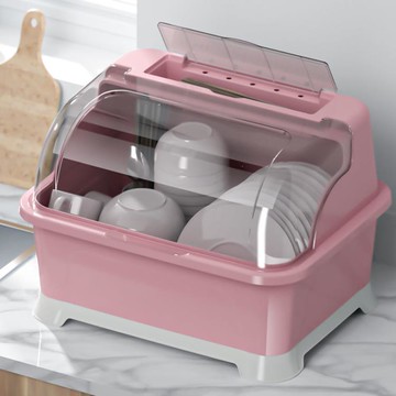 碗碟收納盒 碗櫃碗架廚房置物架裝碗筷收納盒碗碟瀝水架家用放碗箱碗盤收納架臺面碗柜