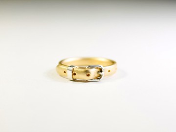 皮帶指環 cute版 GP(鍍金) 3mm