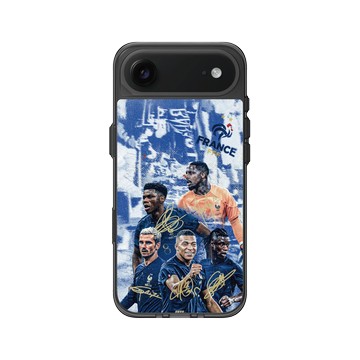 iPhone Air Clear (相機按鈕) 酷墨灰 - FFF - France National team - Signatures 1