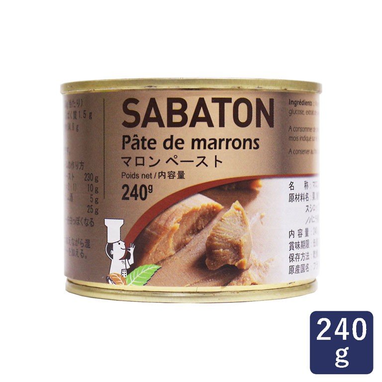 サバトン マロンペースト 240g 栗 缶詰