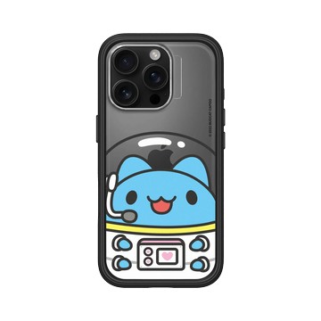 iPhone 16 Pro Mod NX 黑 - 貓貓蟲咖波 Bugcat Capoo - 太空咖波呼叫地球總部