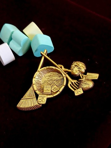 vintage jewelry  Danecraft 奇趣圓藝工具組 別針 胸針