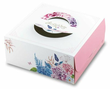 【基本量】手提布丁盒８寸/愛在春天/100個(附造型盤)【APP滿額下單10%點數(單一帳號最高1000點)】4/30止