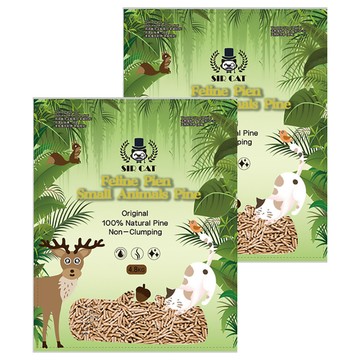 SIR CAT 貓爵士 松木貓砂 雙層貓砂盆專用 100%天然松木 低塵 超強吸收  4.8kg  2包