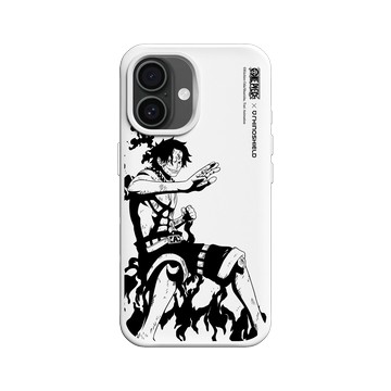 iPhone 16 SolidX 白 - 航海王 One Piece - 復刻系列-艾斯