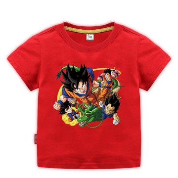 2026七龍珠新款童裝兒童夏裝短袖T恤男童打底衫寶寶A類中小童上衣