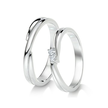 ALUXE 18K金 結婚對戒 第一支舞First Dance A LOVE系列 RBG0136