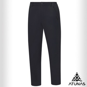【ATUNAS 歐都納】男款防風石墨烯保暖長褲A1PA2507M黑/內刷毛/恆溫保暖/防風/除臭/都會休閒