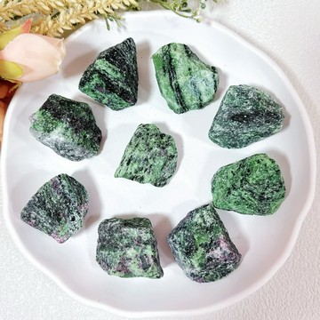 【光之捕夢網】天然水晶 紅綠寶水晶 紅綠寶水晶原礦 天然礦石 天然水晶 消磁淨化 太陽輪 薰香石