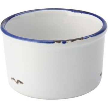 《Utopia》復古石陶布丁烤杯-藍9cm-- 點心烤模