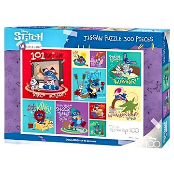 Tenyo 迪士尼百年慶典拼圖 D-300-718 30.543  1個  變裝史迪奇  300片