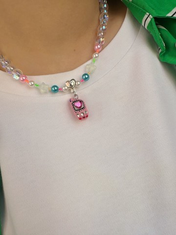 聖誕禮物 手繪 手製 復古 玩味 樹脂黏土項鏈 Y2K 可愛風