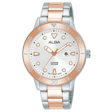 ALBA 雅柏 VJ22-X318KS(AH7V03X1) 簡約時尚運動風女腕錶/白面 36mm｜樂天全館特惠中★指定刷卡回饋10%