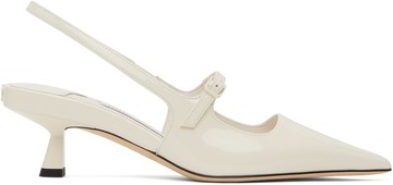 Jimmy Choo 灰白色 Didi 45 中跟鞋