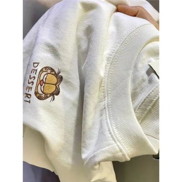 海外訂單余貨撤回撿漏~卡通趣味印花純棉短袖T恤男女同款夏季上衣