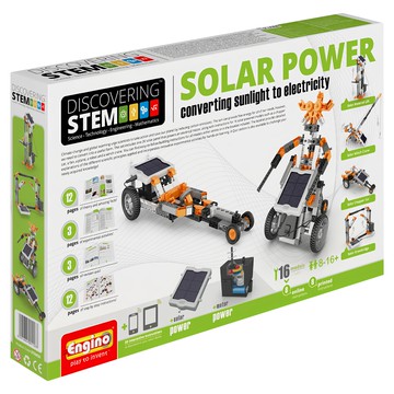 Engino 安捷積木 EN-STEM30 教育系列 安捷積木套裝，太陽能動力，STEM玩具，16種模型  太陽能  1盒