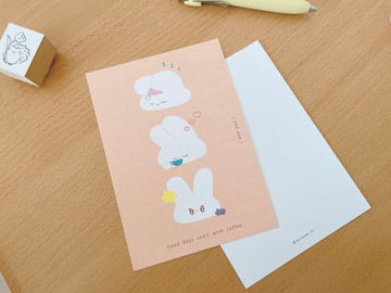 Start My Day with Coffee / 明信片