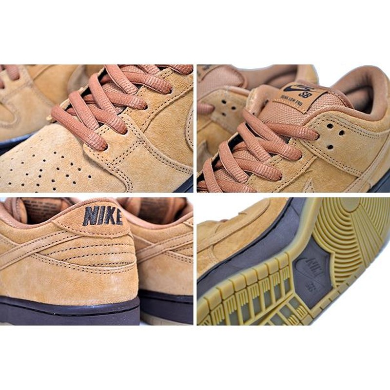 ナイキ スケートボーディング ダンク ロー プロ NIKE SB DUNK LOW PRO flax/flax-flax-baroque brown  bq6817-204 スニーカー ウィート フラックス wheat | LINEブランドカタログ