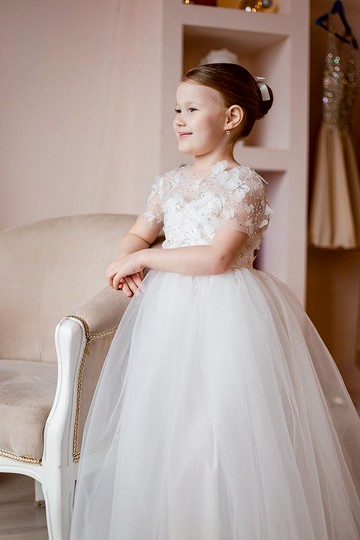 薄紗花童禮服 適合婚禮 生日 音樂會等。