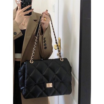 大容量包包女式新款2025高級感斜挎單肩通勤大包小香風菱格鏈條包