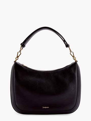 Leather shoulder bag with frontal logo - SAINT LAURENT - gender_Woman