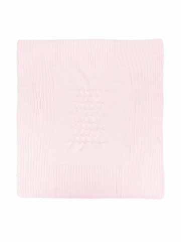 Little Bear - pink ribbed blanket - kids - Virgin Wool - One Size