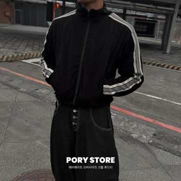 【PORY STORE】獨家！韓系痞帥立領運動外套 短版外套 舒適 實拍 韓系 男生 休閒外套 長袖