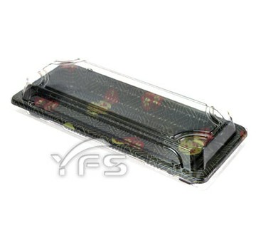 F-06(KZ-06)壽司盒(圓花) (外帶餐盒/水果盒/手捲盒/冷盤/沙拉/生魚片/塑膠餐盒)【裕發興包裝】KZ011