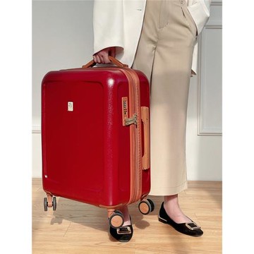 高顏值大容量行李箱女結婚陪嫁旅行箱20寸靜音萬向輪皮箱24拉桿箱