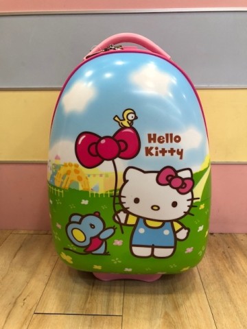 【震撼精品百貨】Hello Kitty 凱蒂貓-HELLO KITTY後背書包-硬殼拉桿-鑽石(桃)