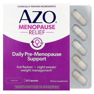 AZO, 更年期緩解，30 粒膠囊