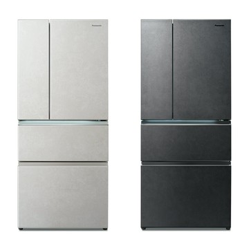 領券獨家最高9折 【Panasonic】610L四門日系上質系列 無邊框岩板玻璃電冰箱 (NR-D615XGS)(墨岩黑/雪岩白)