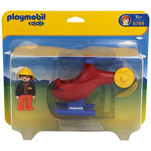 PLAYMOBIL 1.2.3 Fire Rescue Helicopter 並行輸入品