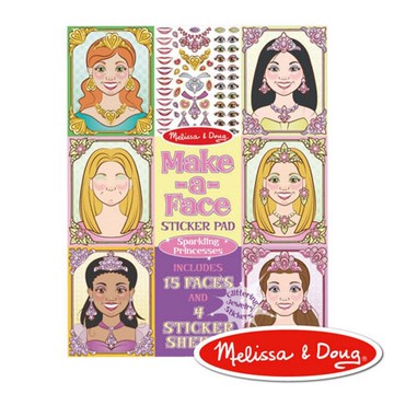 美國瑪莉莎 Melissa & Doug  妝扮閃亮公主貼紙簿