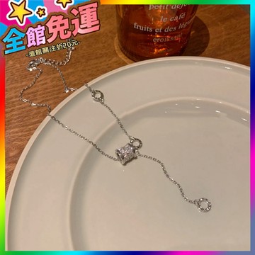 🌸台灣出貨🌸 新款圓環弔墜小蠻腰項鏈女ins輕奢小衆高級設計感配飾鈦鋼鎖骨鏈 🥇滿額免運🥇X370-11-A