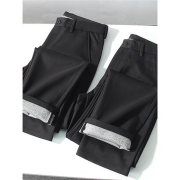 暖冬神褲！暖氧吧薄絨！外貿男裝秋冬季加絨保暖商務通勤休閑長褲