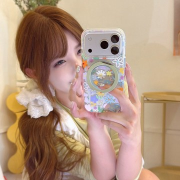 春日彩花 隱形磁吸支架殼 適用於 蘋果 iPhone 17 16 15 Pro Max 手機殼 防摔殼 保護殼