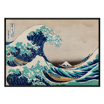 BOLUO GALLERY 菠蘿選畫所 神奈川沖浪裏 APUP4601B  59.4 x 42cm  黑色