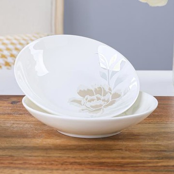 小圓碟家用吃碟陶瓷蘸料小碟子骨瓷醬油醋調料碟調味碟純白味碟子