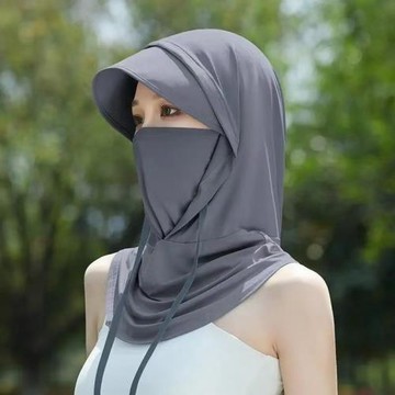 2025防曬面罩女冰絲透氣防紫外線護頸口罩全遮面護頸口罩全遮面