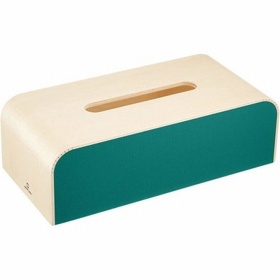 ヤマト工芸 COLOR-BOX ティッシュケース TISSUECASE 緑色 YK05-108Gr