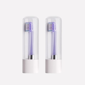 [富擎]JIMOK J6 PRO電動牙刷刷頭兩入組(清潔型刷毛)-太空銀