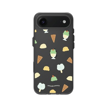 iPhone Air Clear (相機按鈕) 酷墨灰 - 布朗尼 annnbrownie - 夏日冰淇淋