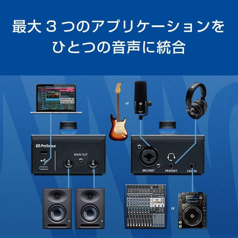 オーディオインターフェース PreSonus Revelator io44 超コンパクトなレコーディング 放送スタジオ Studio One