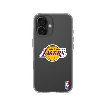 iPhone 16 Clear Case（相機按鈕） 透明 - NBA - Logo-洛杉磯湖人 L.A. Lakers